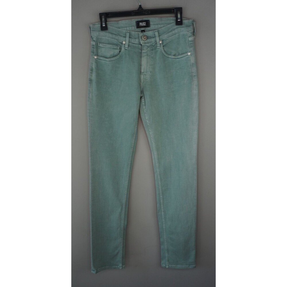 Paige Men's Jeans Lennox Slim Stretch Jeans in Vintage Rain Water size 29x33